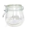 Canister Glass 16.9oz W-Latch Lid-wholesale Canister Glass 16.9oz W-Latch Lid-wholesale