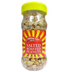 A.V Salted Roasted Peanuts 7oz Jar-wholesale