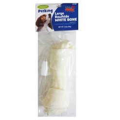 Pet Rawhide White Bone Lg 2.2oz-wholesale
