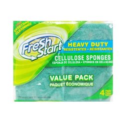 Fresh Start Sponges 4pk Green Yellow-wholesale