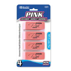 Eraser Pink 2in 4pk-wholesale