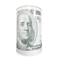 Coin Bank Tin USD 3 X 5in-wholesale