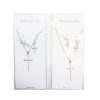 Earrings & Necklace Cross Set Asst-wholesale