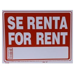 Sign SE RENTA - FOR RENT 12 X 16in-wholesale