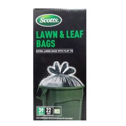 Scotts Lawn & Leaf Bags 22ct 39gl Black-wholesale