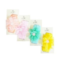 Headband W-Flower Asst Clrs-wholesale