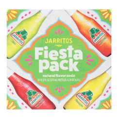 Jarritos Soda 12.5oz Fiesta Pack Glass-wholesale