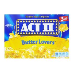 Act II MW Popcorn 3pk Butter Lovers-wholesale