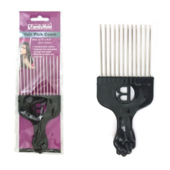 ***Hair Pick Comb 2.75X6.5in Black-wholesale