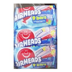 Airheads Chewy Candy 4.95oz 9-Bars Asst-wholesale