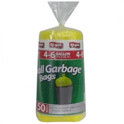 Ri-Pac Small Garbage Bags 4-6gl 50ct