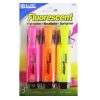 Highlighters 3pk Asst W-Pockets-wholesale