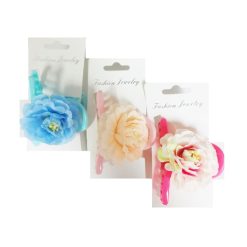 Hair Clips W-Flower Asst Clrs-wholesale