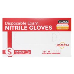 Disposable Gloves Nitrile Blck 100ct Sm-wholesale