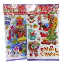 X-Mas Sticker 3D Asst-wholesale