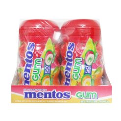 Mentos Gum Bottles 50pc Tropical Red Frt-wholesale