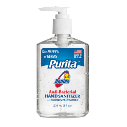 Purita Hand Sanitizer 8oz Anti-Bacterial-wholesale