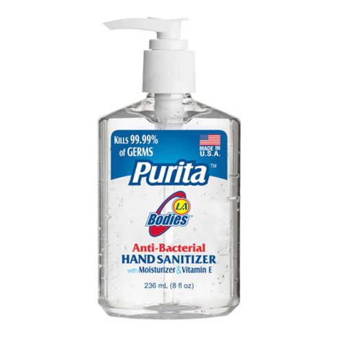 Purita Hand Sanitizer 8oz Anti-Bacterial-wholesale Purita Hand Sanitizer 8oz Anti-Bacterial-wholesale