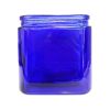 Vase Glass Cube 4.5X4.5X4.5 Blue-wholesale