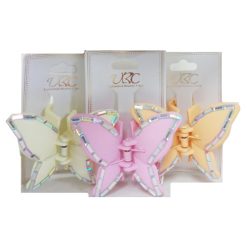 Hair Clip Butterfly Asst Clrs-wholesale