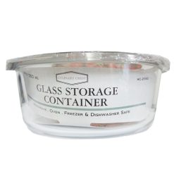 Storage Container Glass 44oz W-Lid-wholesale