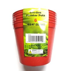 Planter Pots Plastic 6pc 4¾in-wholesale