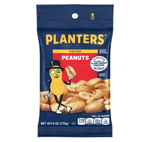 Planters Salted Peanuts 6oz-wholesale