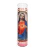Candle 8in Sagrado Corazon De Jesus Red-wholesale