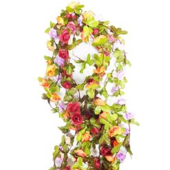 Rose Garland 6Ft Asst Clrs-wholesale