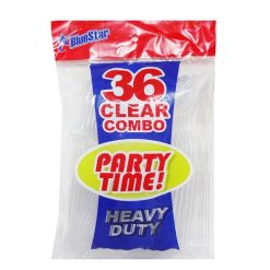 Blue Star PS Clear Combo 36ct Plastic H--wholesale