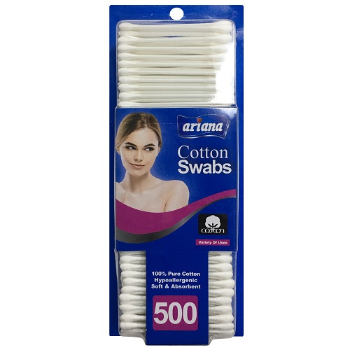 Ariana Cotton Swabs 500ct Plstc Stick-wholesale Ariana Cotton Swabs 500ct Plstc Stick-wholesale