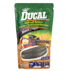 Ducal Pouch 14.1oz Black Refried Beans-wholesale