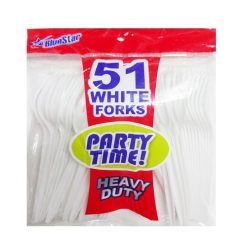 Blue Star PP White Forks 51ct-wholesale