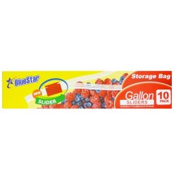Blue Star Storage Bag 1 Gl Sliders 10ct-wholesale