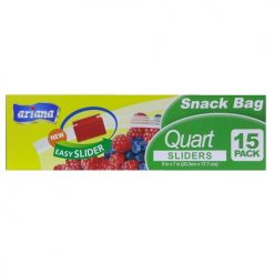 Ariana Snack Bag 1 Quart Sliders 15ct