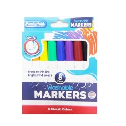 Markers Washable 8ct Assr Clrs-wholesale