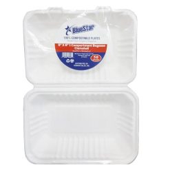 Blue Star Bagasse Container 50ct 9X6-wholesale