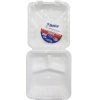 Blue Star Container 3-Compart 50ct 8X8-wholesale