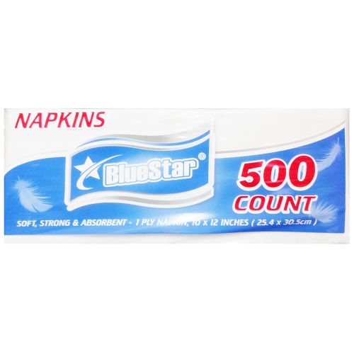 Blue Star Napkins 500ct-wholesale Blue Star Napkins 500ct-wholesale