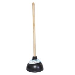 Toilet Plunger Black Wood Handle-wholesale