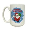X-Mas Mug 15oz W-Santa Design-wholesale