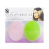 Facial Scrubber Set 2pk Silicone Asst Cl-wholesale