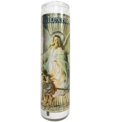 Candle 8in Angel De La Guarda White-wholesale