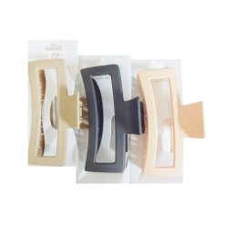 Hair Clip 5in Black & Beige-wholesale