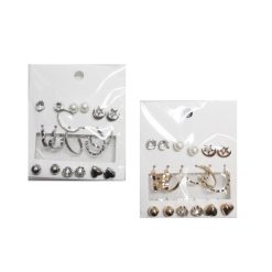 Fashion Earrings 9pairs Asst-wholesale