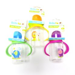 Bebeta Baby Bottle 5oz W-Handle Asst Clr-wholesale