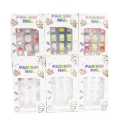 Toy Pre-Glued Nails 12ct Asst-wholesale