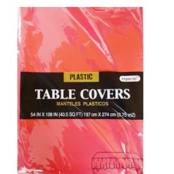 Table Cover 54 X 108in Red H-D Rect Plst-wholesale