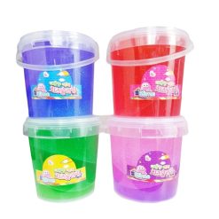 Toy Slime Crystal In Bucket 1000g Asst C-wholesale