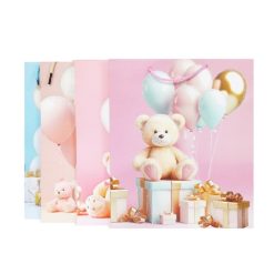 Gift Bags Bear & Balloons MD Asst-wholesale